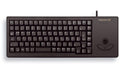 Cherry XS Trackball Keyboard G84-5400 USB, integrierter Trackball, schwarz