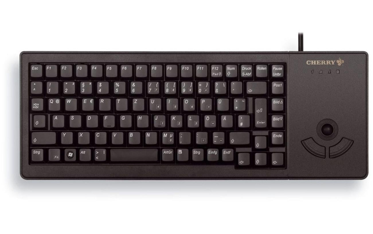 Cherry XS Trackball Keyboard G84-5400 USB, integrierter Trackball, schwarz