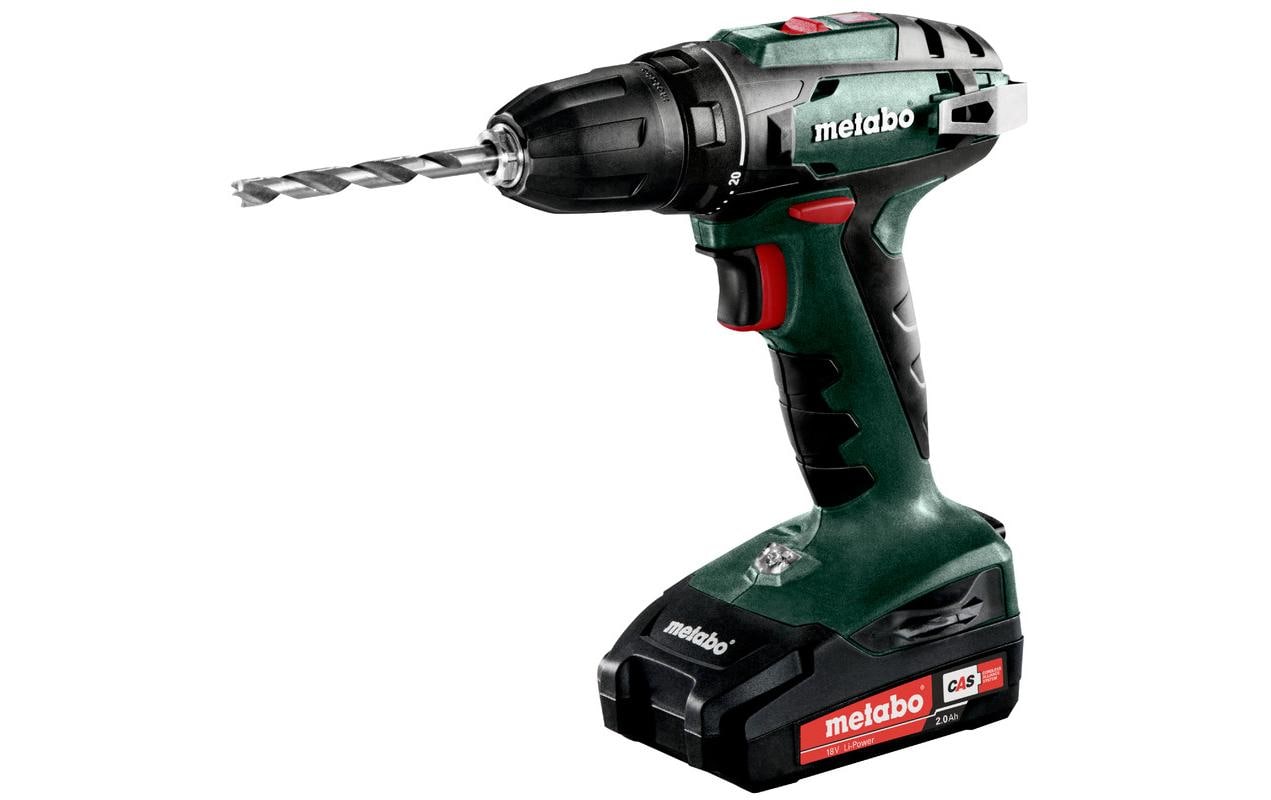 Metabo Akku-Bohrschrauber BS 18 Kit 2 x 2.0 Ah, Ladegerät