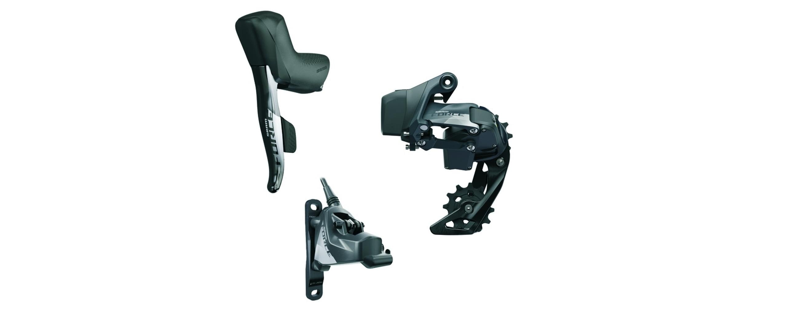 SRAM Force eTap AXS 1X D1 HRD Shifters, Schaltwerk, Ladekabel