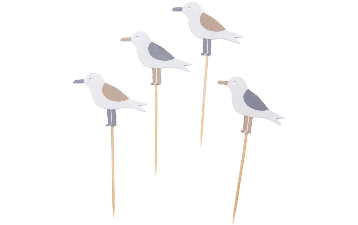 Rico Design Party-Piekser Möwe natur, 80 mm, 4 Stück
