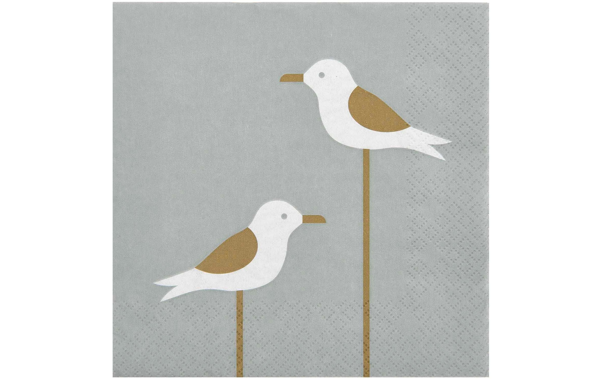 Rico Design Servietten33x33 cm Möwen, 20 Stück, 3-lagig