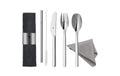 WMF Besteck-Set My2Go 8 teilig Filzcase mit Clip und Reinigungstuch