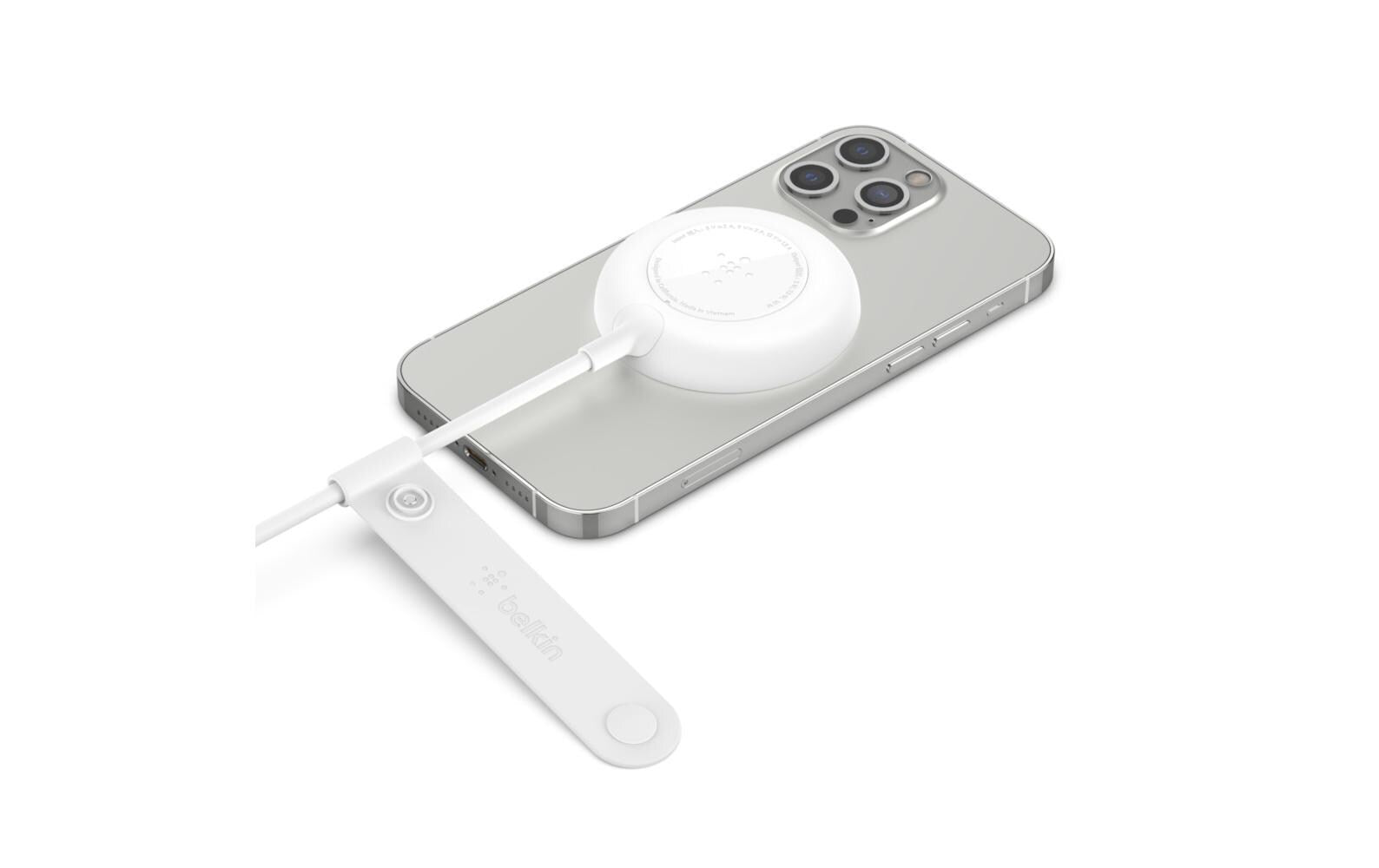 Belkin drahtloses Ladepad MagSafe weiss für Apple Geräte, inkl. Netzteil