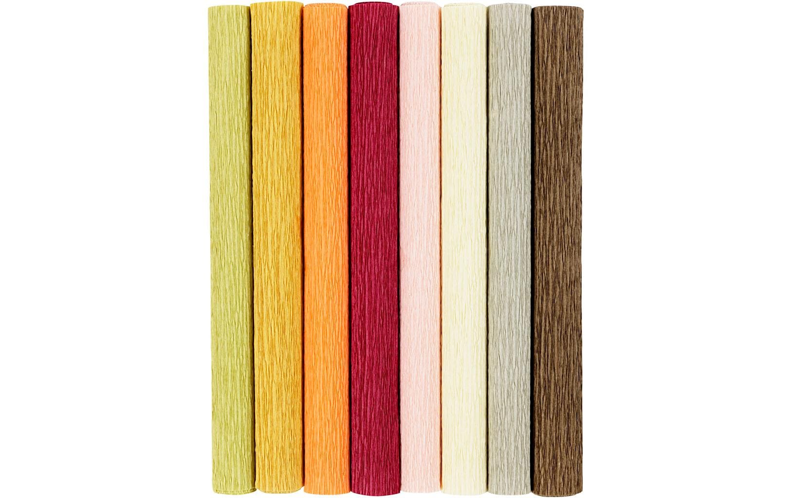 Creativ Company Krepppapier-Set Pastell 8 Rollen à 25 x 60 cm