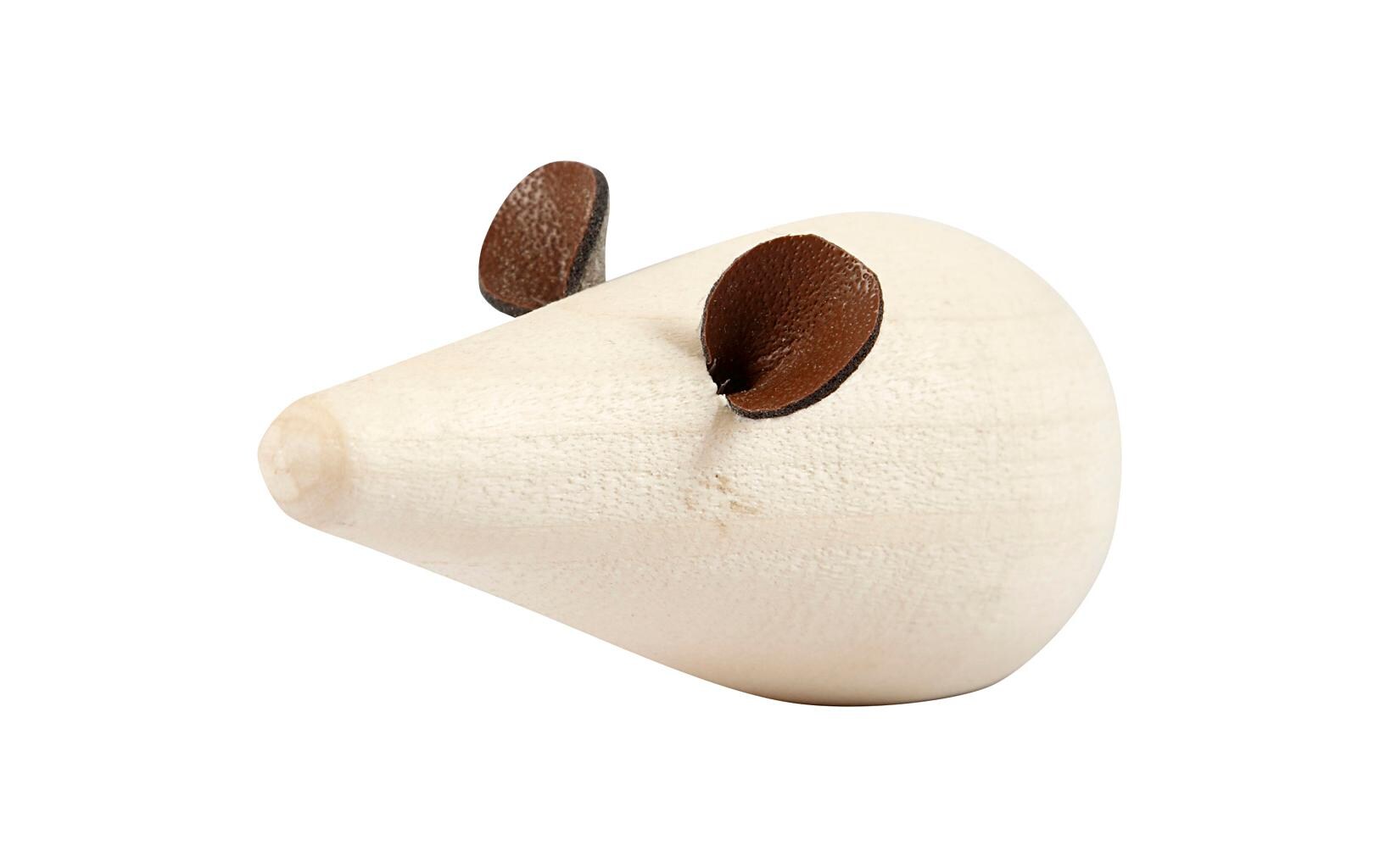 Creativ Company Miniaturfigur Maus 2 Stück, 6.5 x 3.5 cm