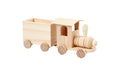 Creativ Company Holzzug mit Anhänger 21.5 x 6.5 x 9.5 cm, Erweiterbar mit 57978
