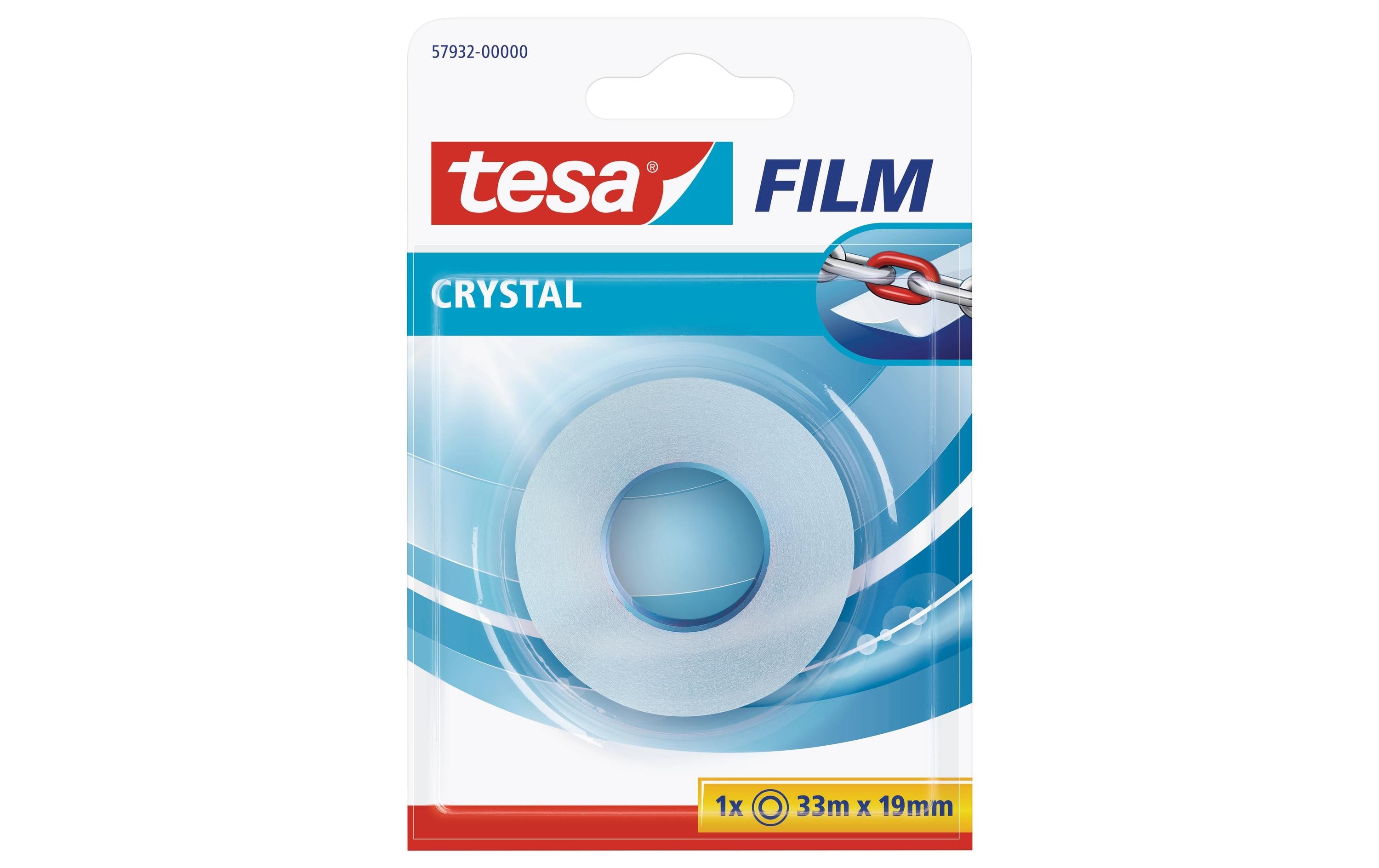 Tesa Klebeband Tesafilm crystal 33m x 19mm, 1 Rolle