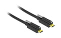 Delock USB3.1 Gen2 Kabel Typ-C zu C, 1m bis 10Gbps, schwarz, mit Schraube oben