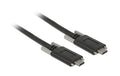Delock USB3.1 Gen2 Kabel Typ-C zu C, 1m bis 10Gbps, schwarz, mit Schraube seitlich