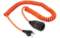 Spiralkabel, 1.5m, Orange/schwarz 3-polig, T12/T13 LOCK
