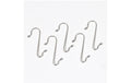 H&J S-Haken, 4 cm, 50 Stk, Silber Metall