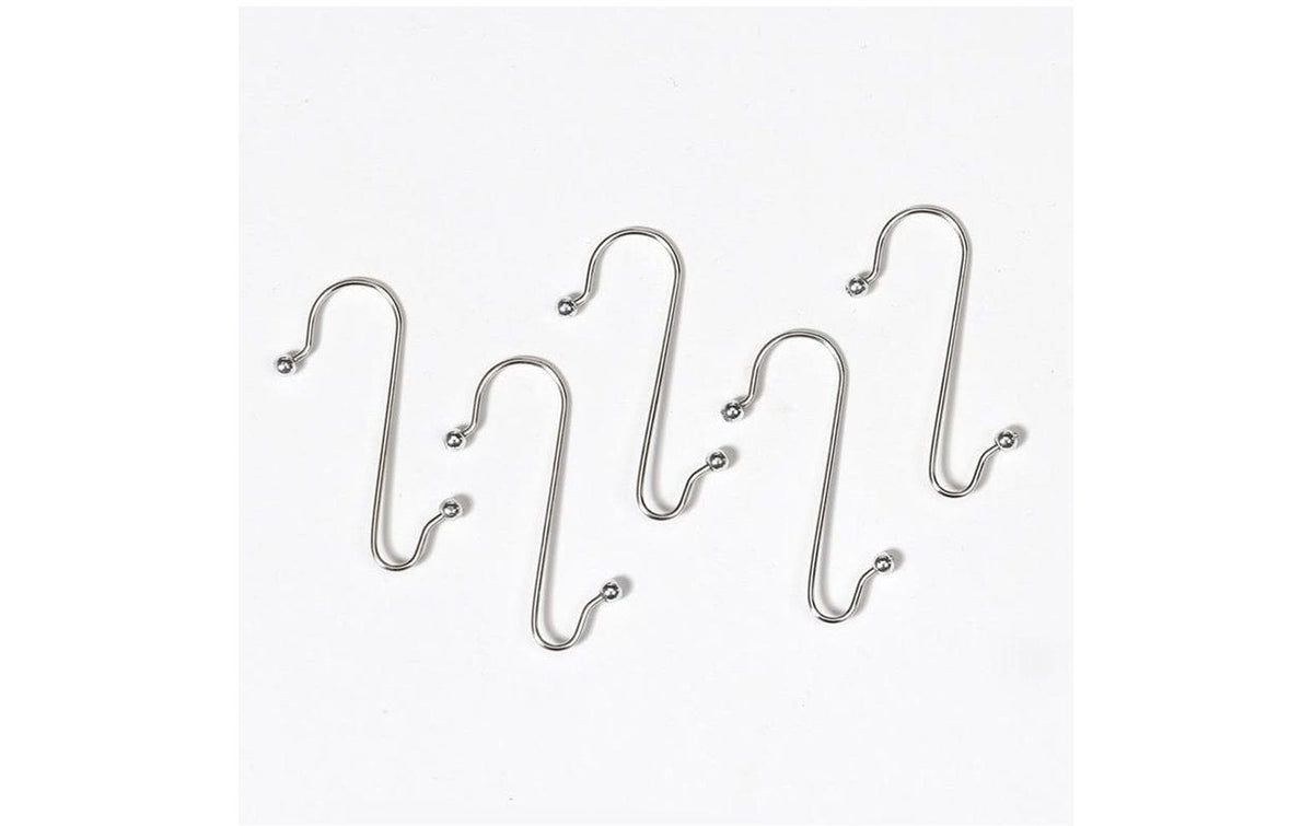 H&J S-Haken, 4 cm, 50 Stk, Silber Metall