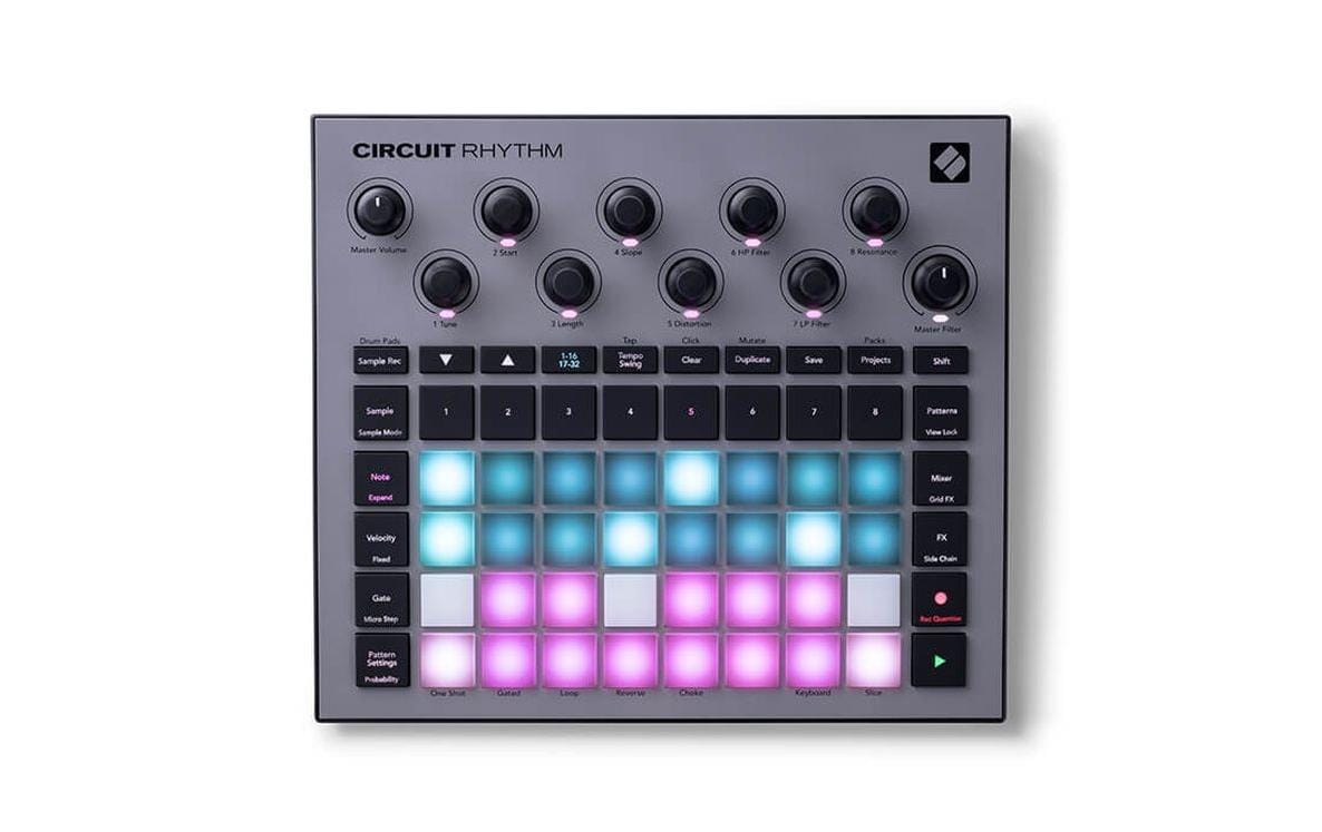 Novation Circuit Rhythm Beatproduction Sampler, Lithium-Ionen-Akku