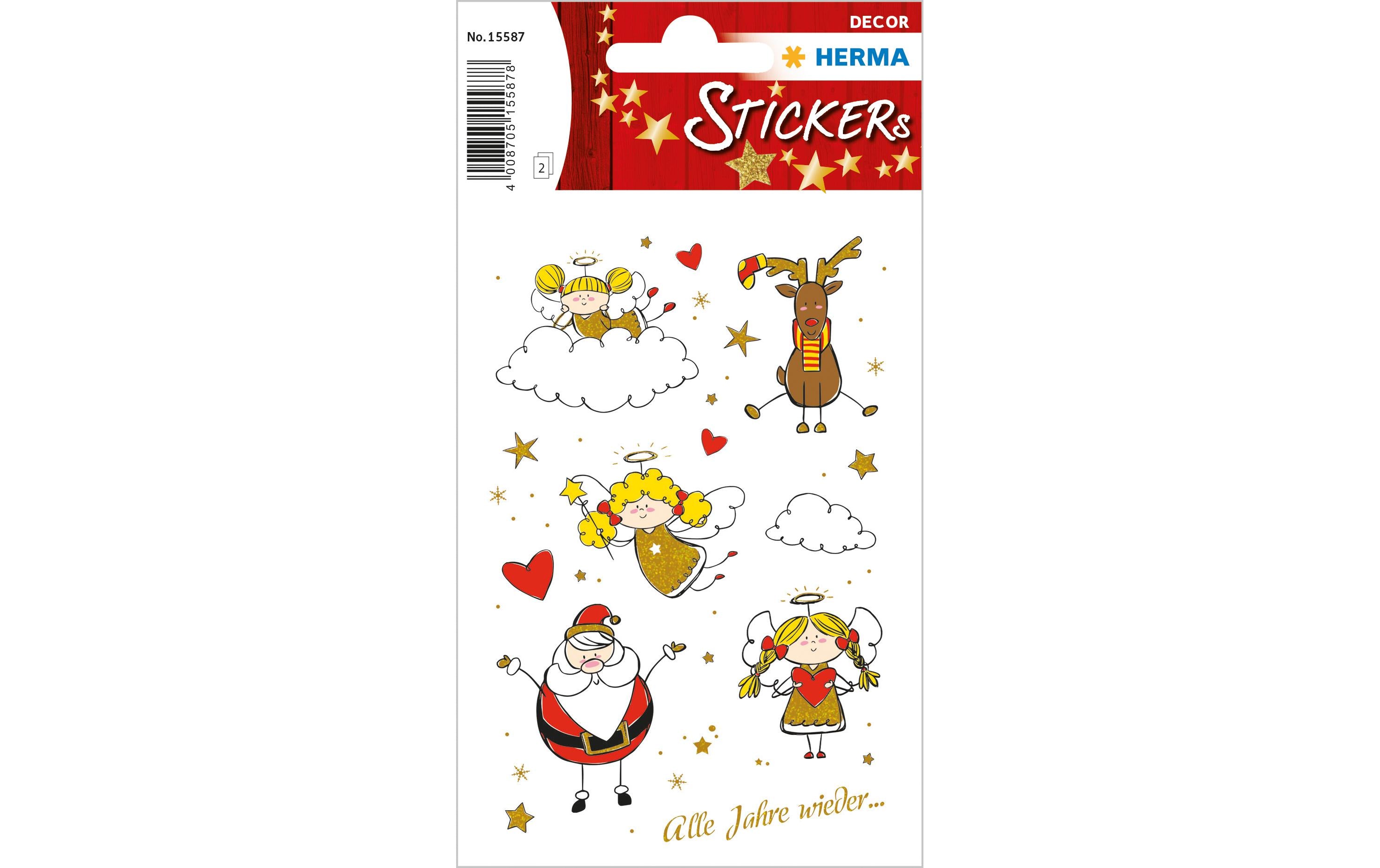 Herma Weihnachtssticker Engel Adele 2 Blatt, 30 Sticker