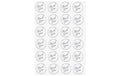 Hobbyfun Sticker Thank you 3 cm