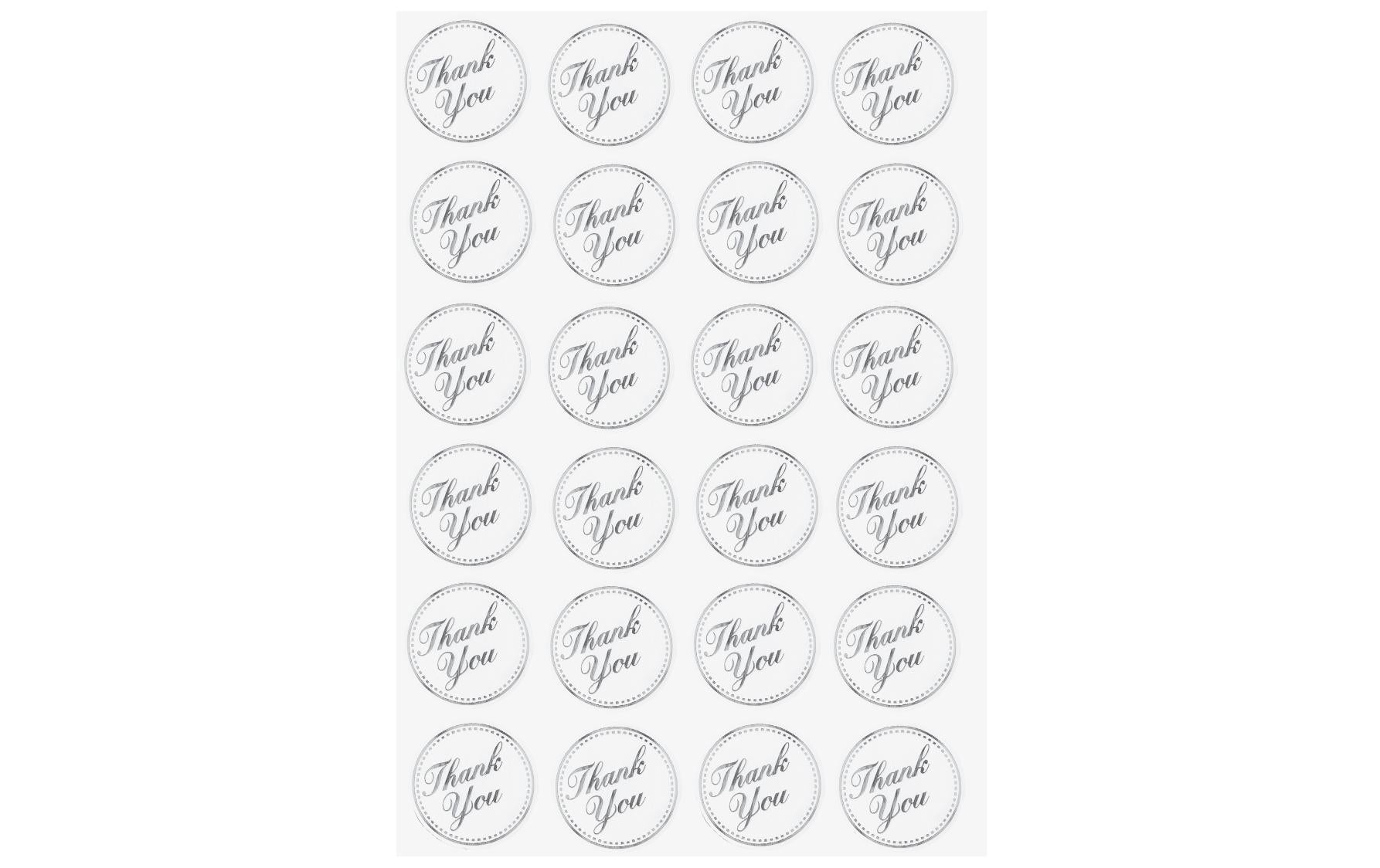 Hobbyfun Sticker Thank you 3 cm