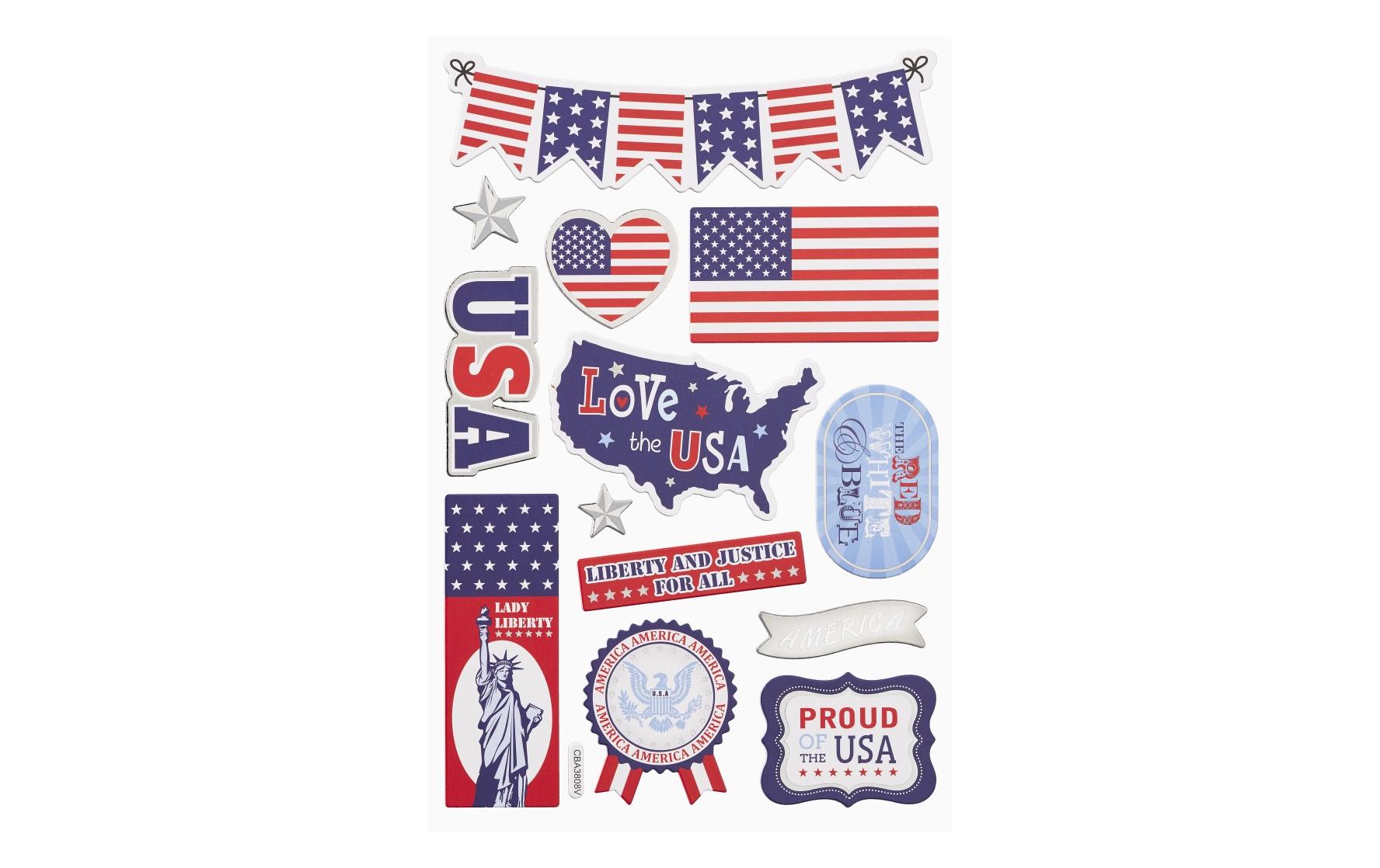 Hobbyfun Sticker, 14 x 21 cm USA