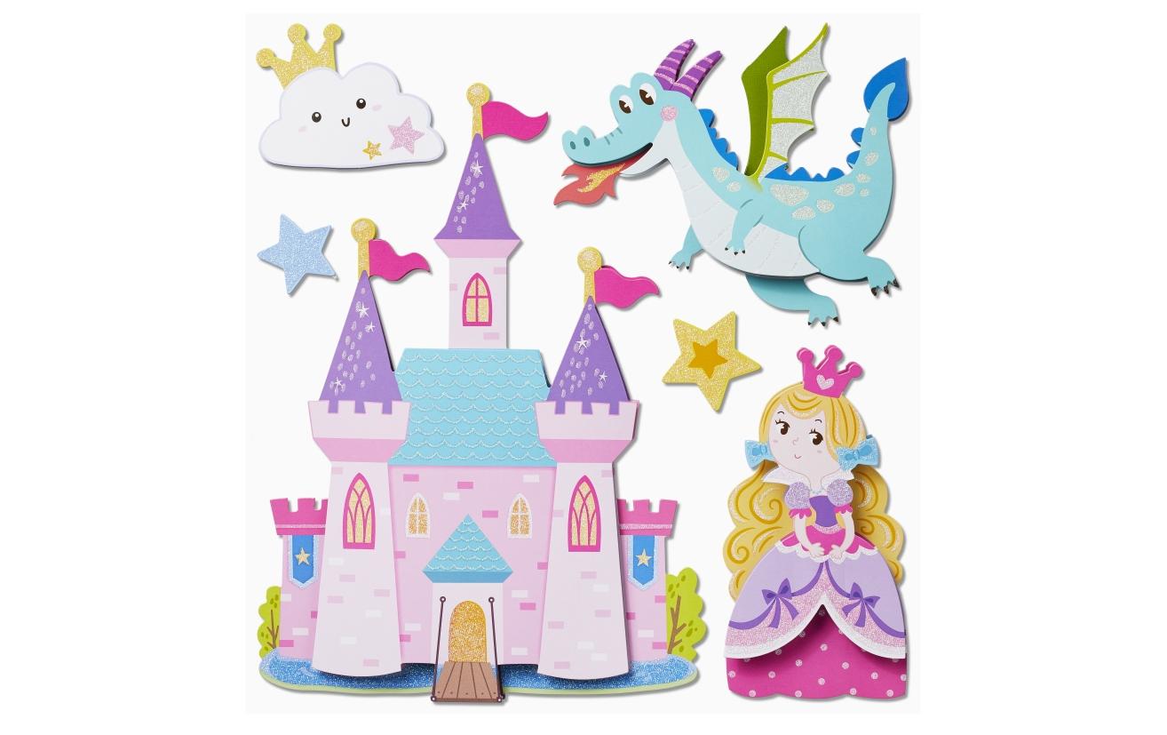 Hobbyfun XXL-Sticker 3D Prinzessin Bogen ca. 30 x 30 cm