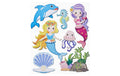 Hobbyfun XXL-Sticker 3D Meerjungfrau Bogen ca. 30 x 30 cm