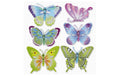 Hobbyfun XXL-Sticker 3D Schmetterling Bogen ca. 30 x 30 cm