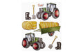 Hobbyfun XXL-Sticker 3D Traktor Bogen ca. 30 x 30 cm