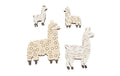 Hobbyfun Streuteile Lama 3 - 6 cm, 4 Stück