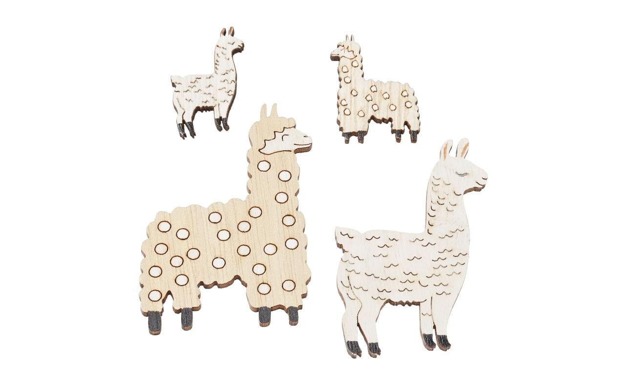 Hobbyfun Streuteile Lama 3 - 6 cm, 4 Stück