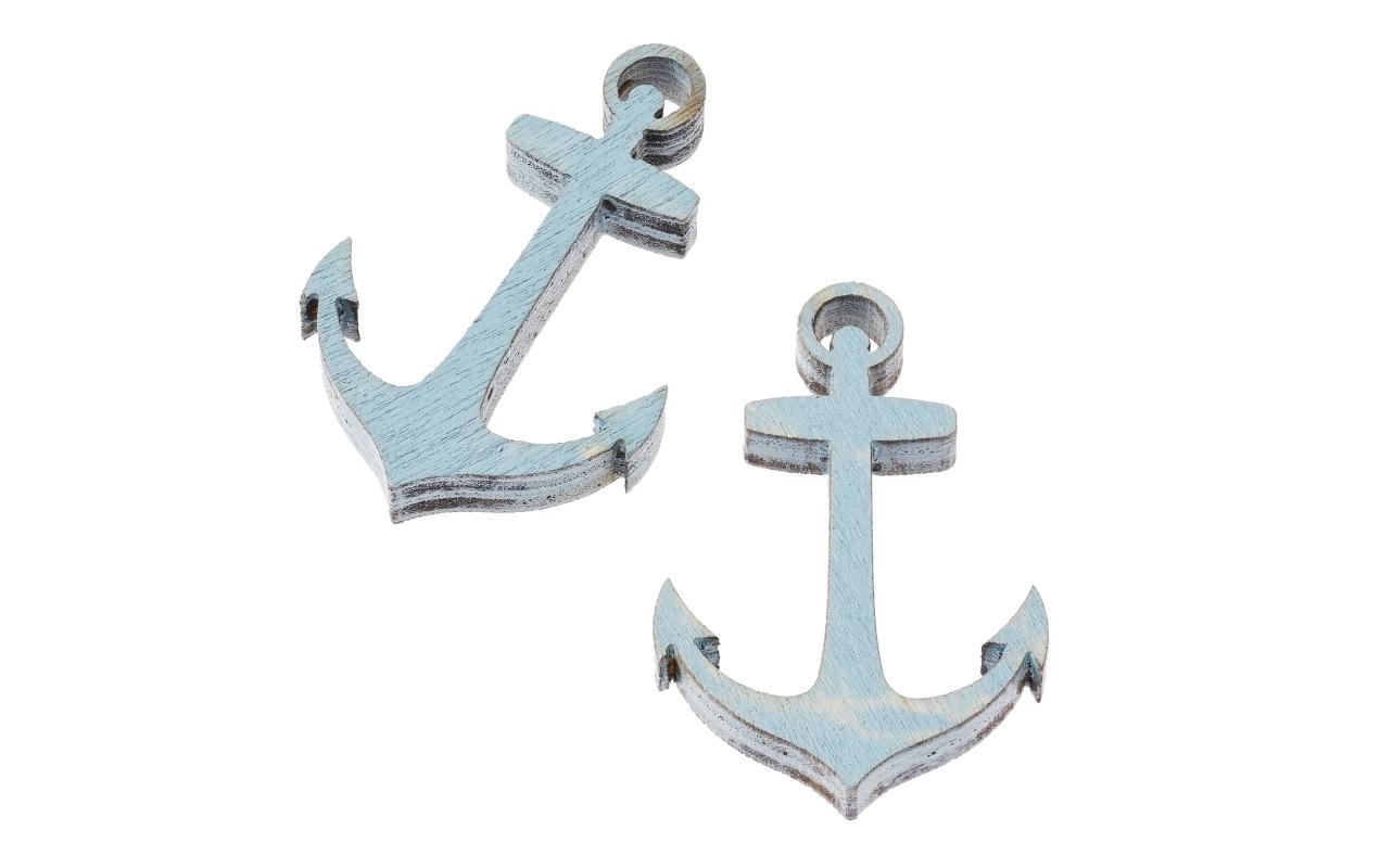 Hobbyfun Streuteile Anker 3.5 cm, 4 Stück, mit Klebepads
