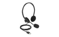 Delock USB Stereo Headset für PC + Notebook Lautstärkeregler, ultraleicht, 2.4m Kabel