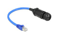 Delock Patchkabel: S/FTP, Cat.6, 25cm, blau IP68, wasserdicht, Verlängerung