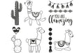 Heyda Motivstempel-Set Lama 10 Stempel