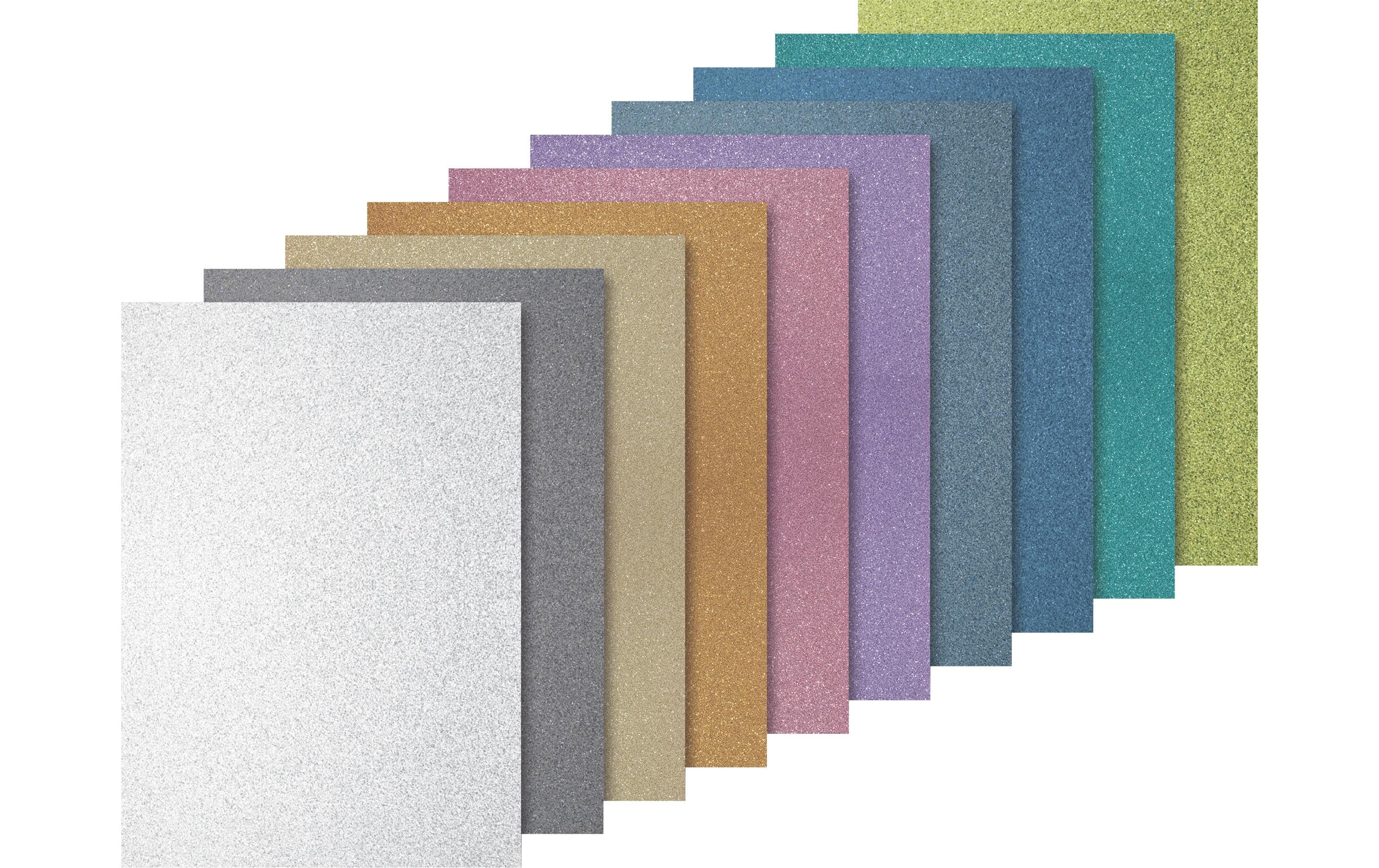 Heyda Glitterkarton Light 10 Blatt à 200g/m2, A4