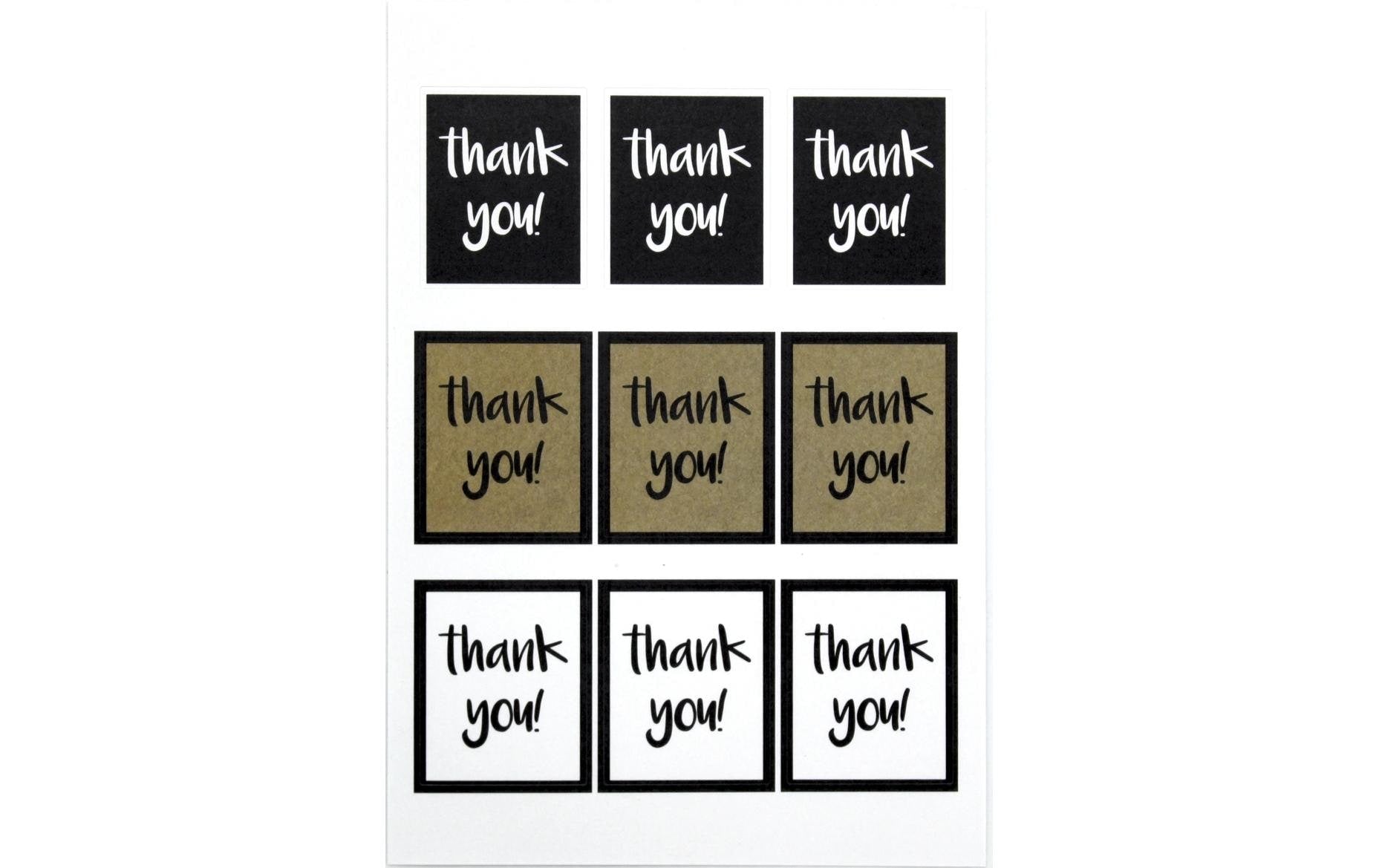 Artoz Sticker Thank you 6 Blatt