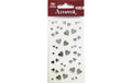 Artoz Artwork Sticker Herzen silber, 1 Blatt