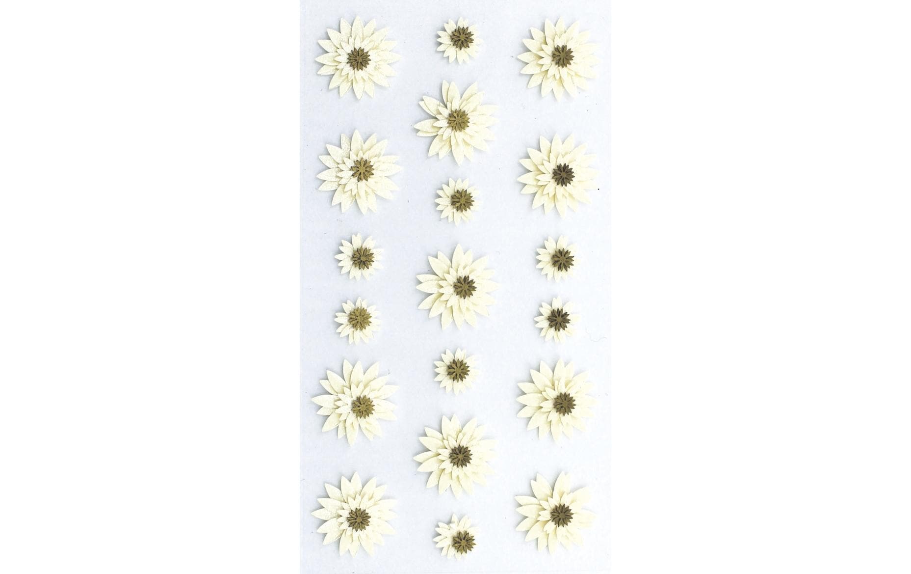 Artoz Artwork Sticker Blume creme, 1 Blatt
