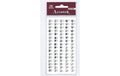 Artoz Artwork Sticker Kristall silber, 5mm, 1 Blatt