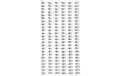 Artoz Artwork Sticker Kristall silber, 3mm, 1 Blatt