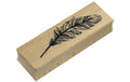 Artoz Motivstempel Feder 90x30xH19mm, Buche