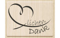 Heyda Motivstempel Herzlichen Dank Grösse: 6.5 x 4.3 cm