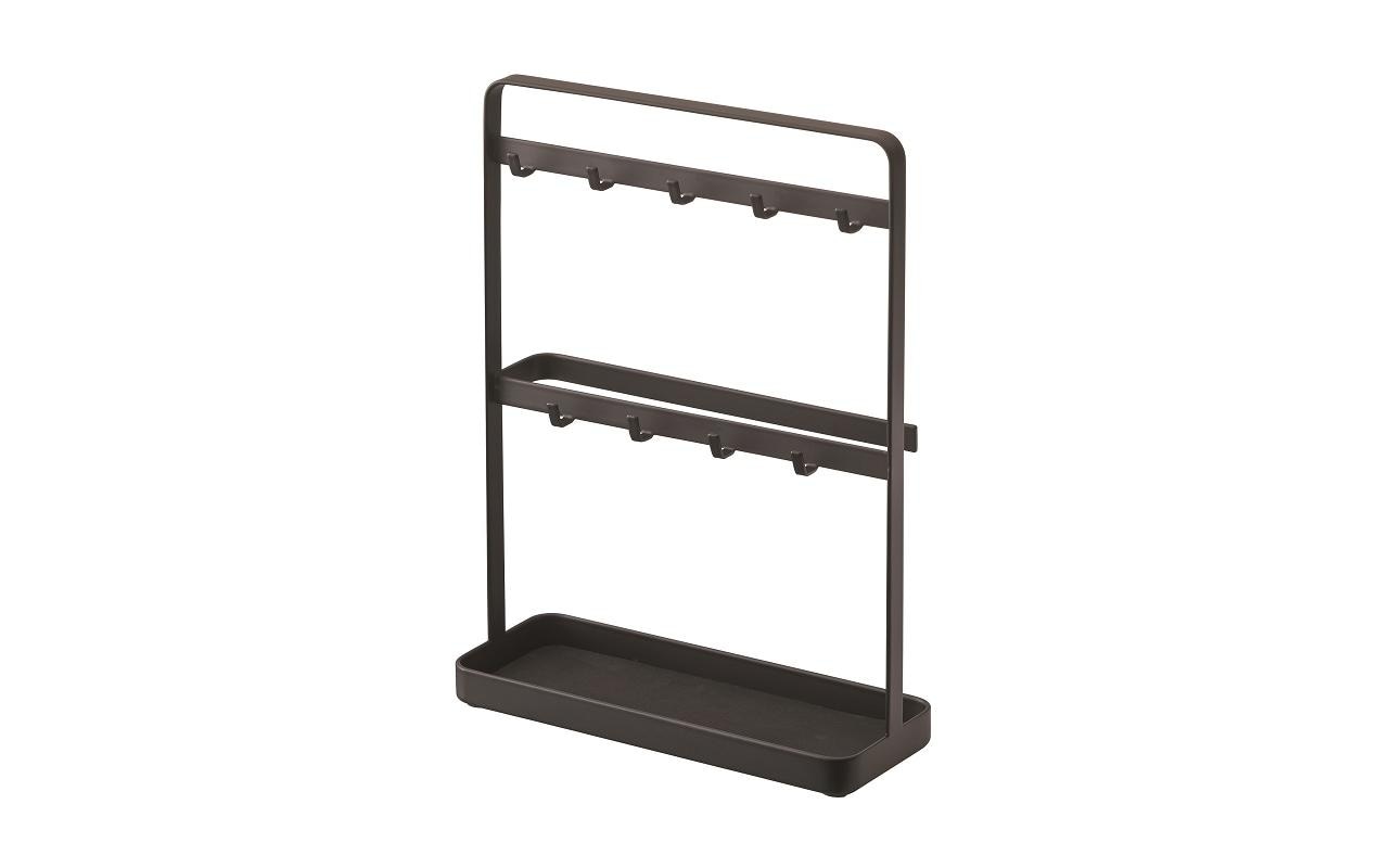 Yamazaki Schlüsselablage Smart schwarz Metall, 200x75x265mm