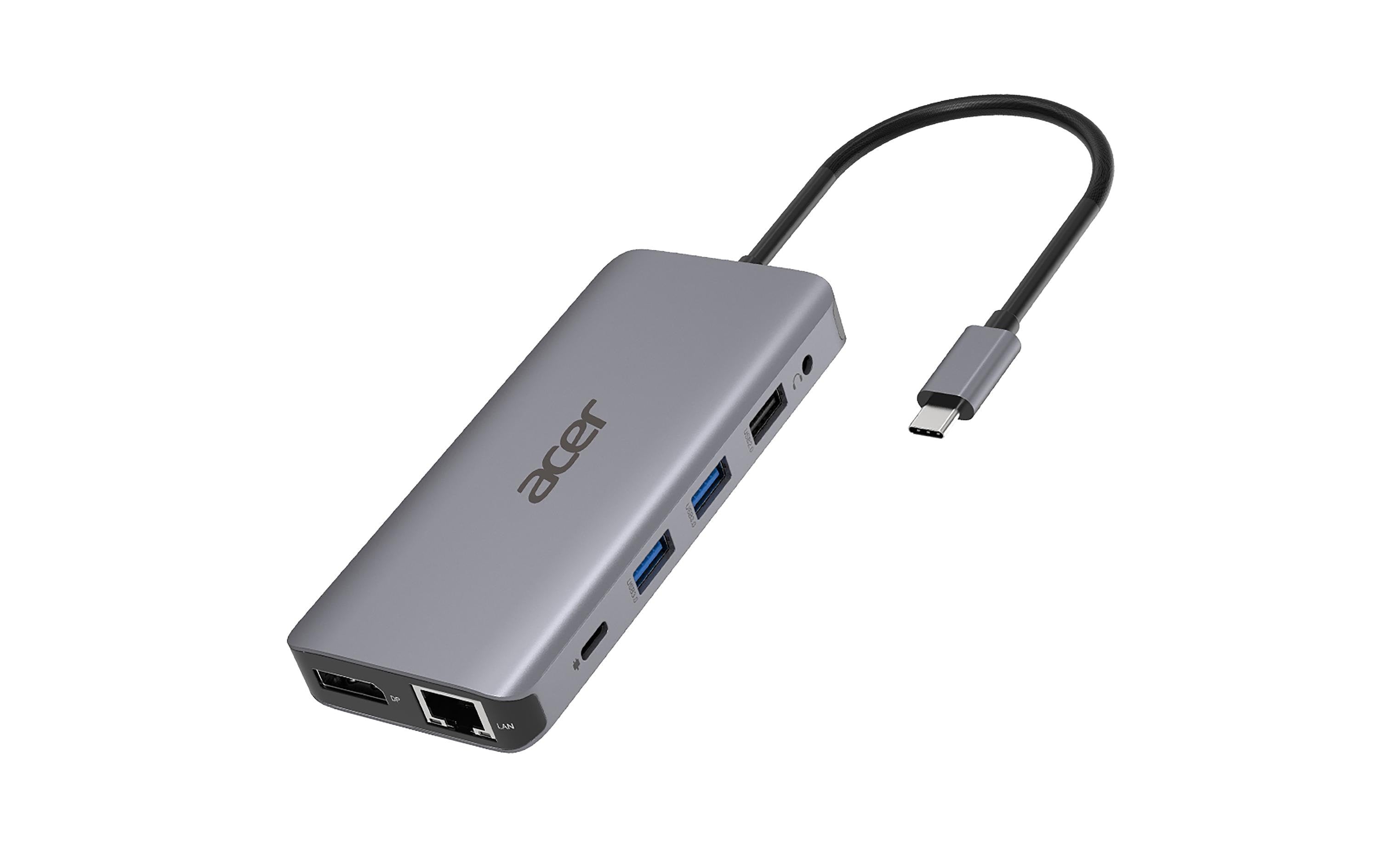 Acer Dockingstation USB-C,12-in-1, silver