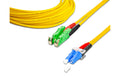 Lightwin LWL HQ Duplex Patchkabel, LSH, 3m Singlemode OS2, E2000/APC-LC kompatibel