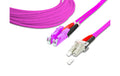 Lightwin LWL HQ Duplex Patchkabel, LSH, 3m Multimode OM4, E2000-LC kompatibel