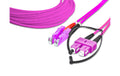 Lightwin LWL HQ Duplex Patchkabel, LSH, 3m Multimode OM4, E2000-SC kompatibel