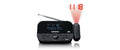 Lenco CR-615BK, DAB+ Radiowecker schwarz, Zeitprojektion