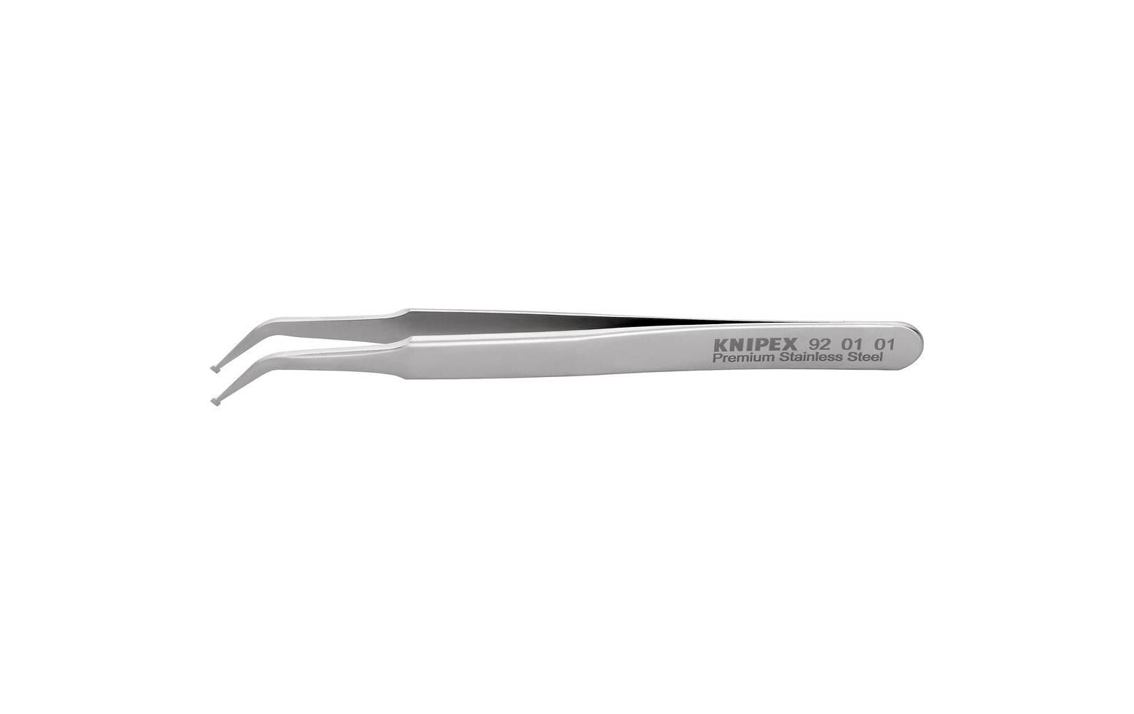 SMD-Präzisionspinzette Glatt Premium 115 mm gewinkelt 45°