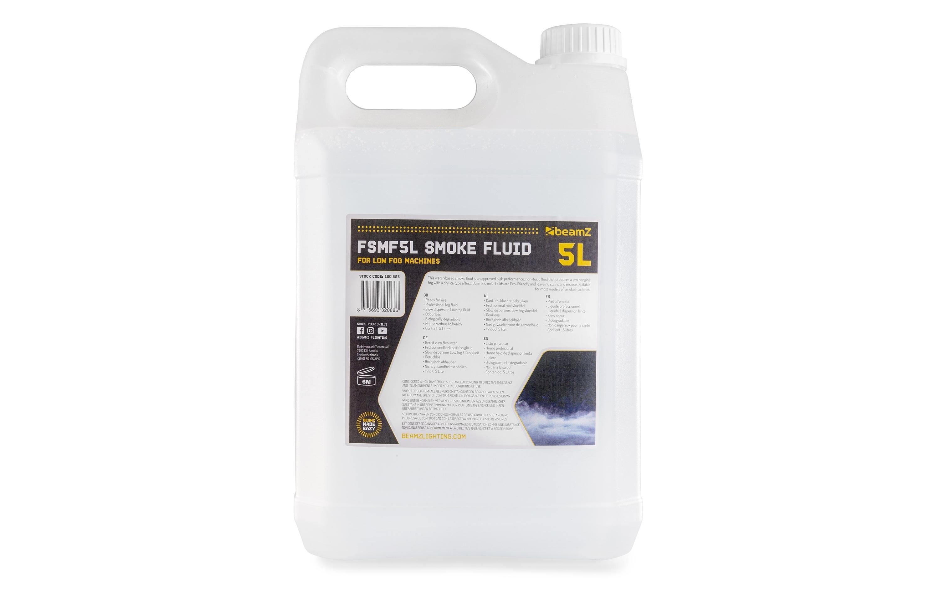 BeamZ FSMF5L Nebelfluid, Bodennebel, 5l