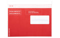 Elco Quick Vitro Dokumententaschen rot aus Papier, C5, Fenster rechts, 250 Stück