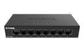D-Link DGS-108GL/E: 8Port Switch, 1Gbps Metalgehäuse, ext. NT, lüfterlos